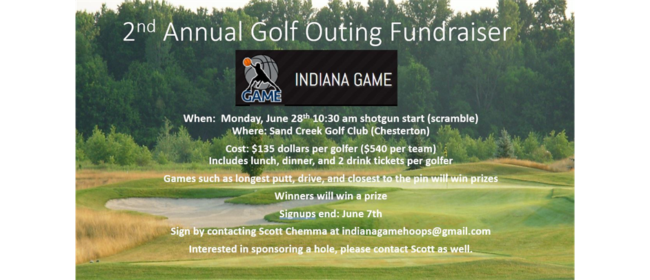 Indiana Game 2nd annual Golf outing