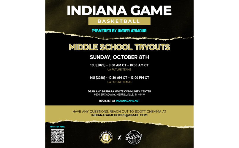 Indiana Game Middle School Spring/Summer Tryouts