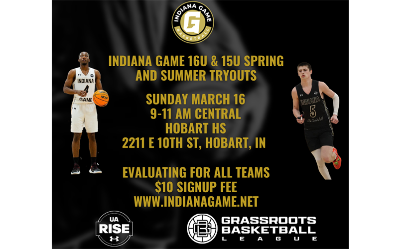 Indiana Game Boys 16u&15u Tryout